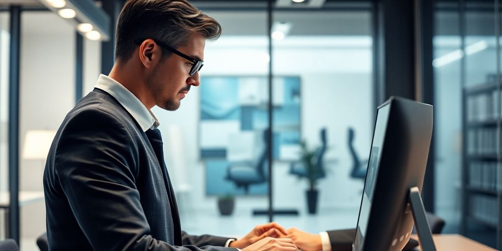 Lawyer using virtual receptionist services.