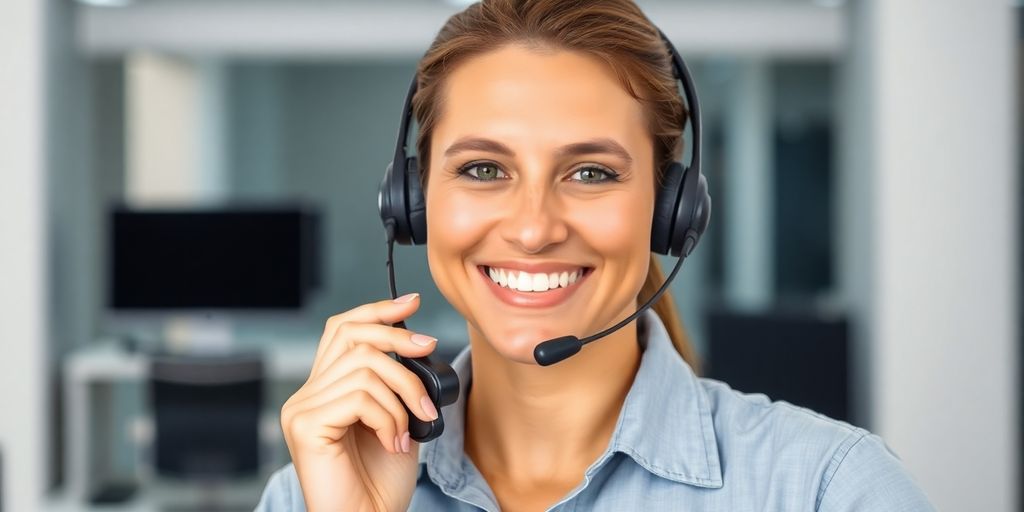 Pest control technician answering a phone.