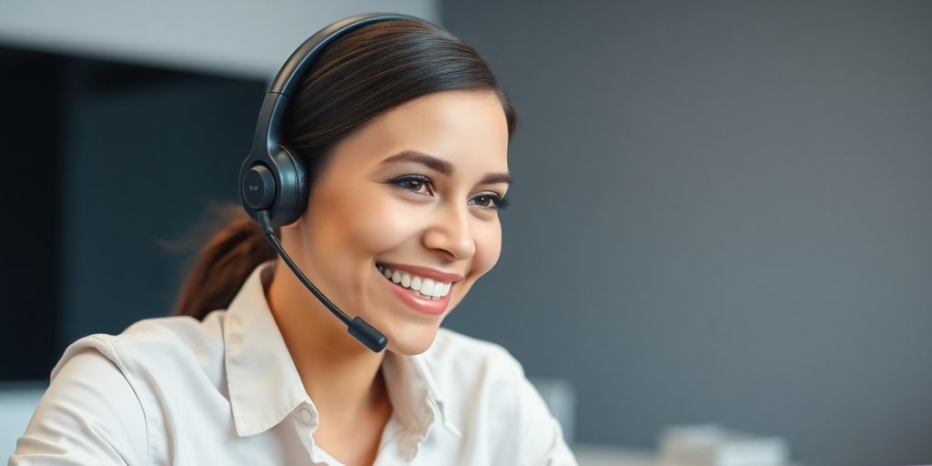 Professional cleaner speaking with client on phone.