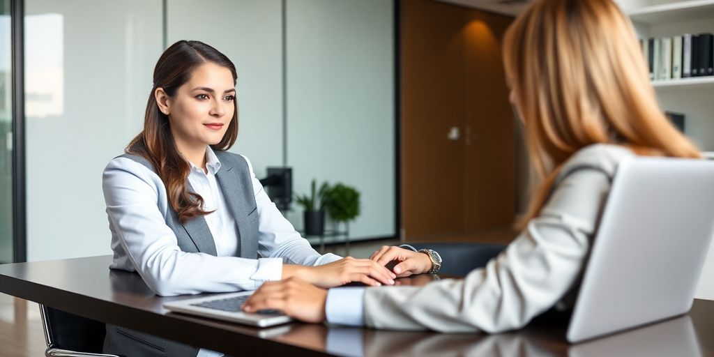 Immigration lawyer working with virtual receptionist.