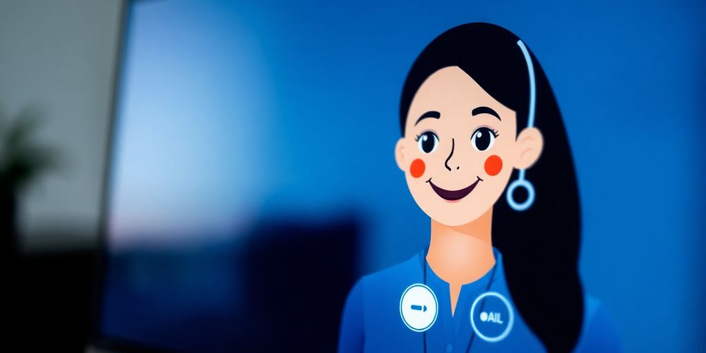 AI receptionist answering a phone call.