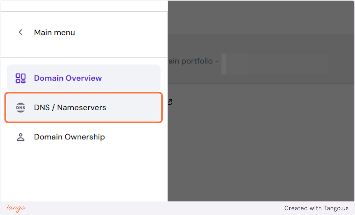Click on DNS / Nameservers