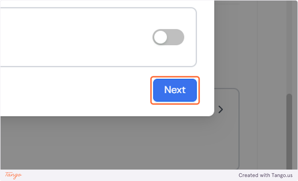 Click on Next