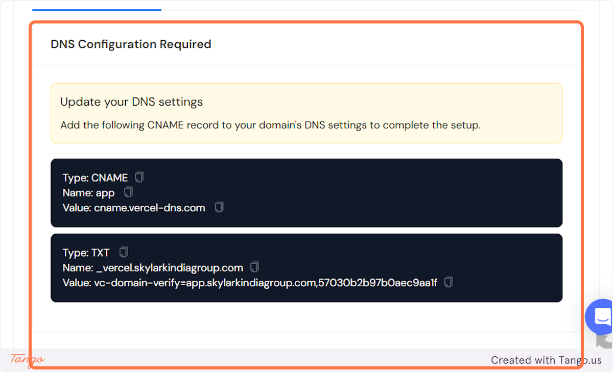 Now that you've added the subdomain, there is only 1 thing you still need to do.