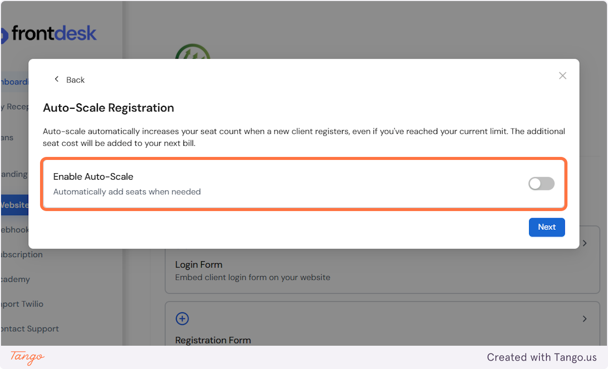 When you reach your allocated number of seats, you won't be able to get more seats unless auto-scale is on!