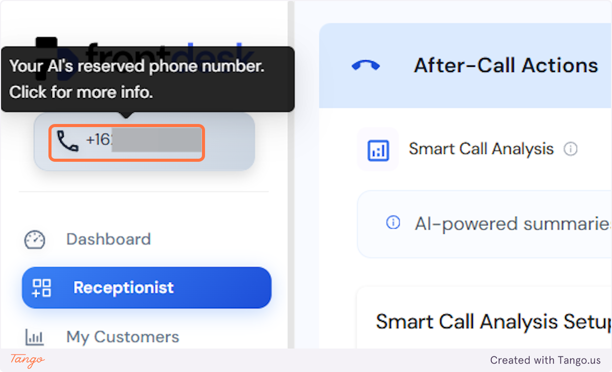 Now I am going to give my AI a test call to be able to get this information created in Zapier.