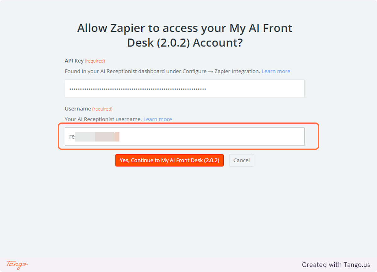 Now let's do the same for the username.