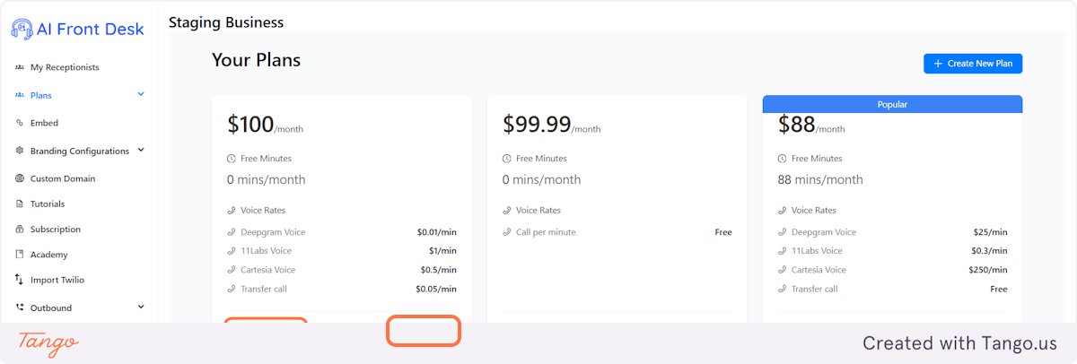 Archive the plan or change the features that are available with that plan.