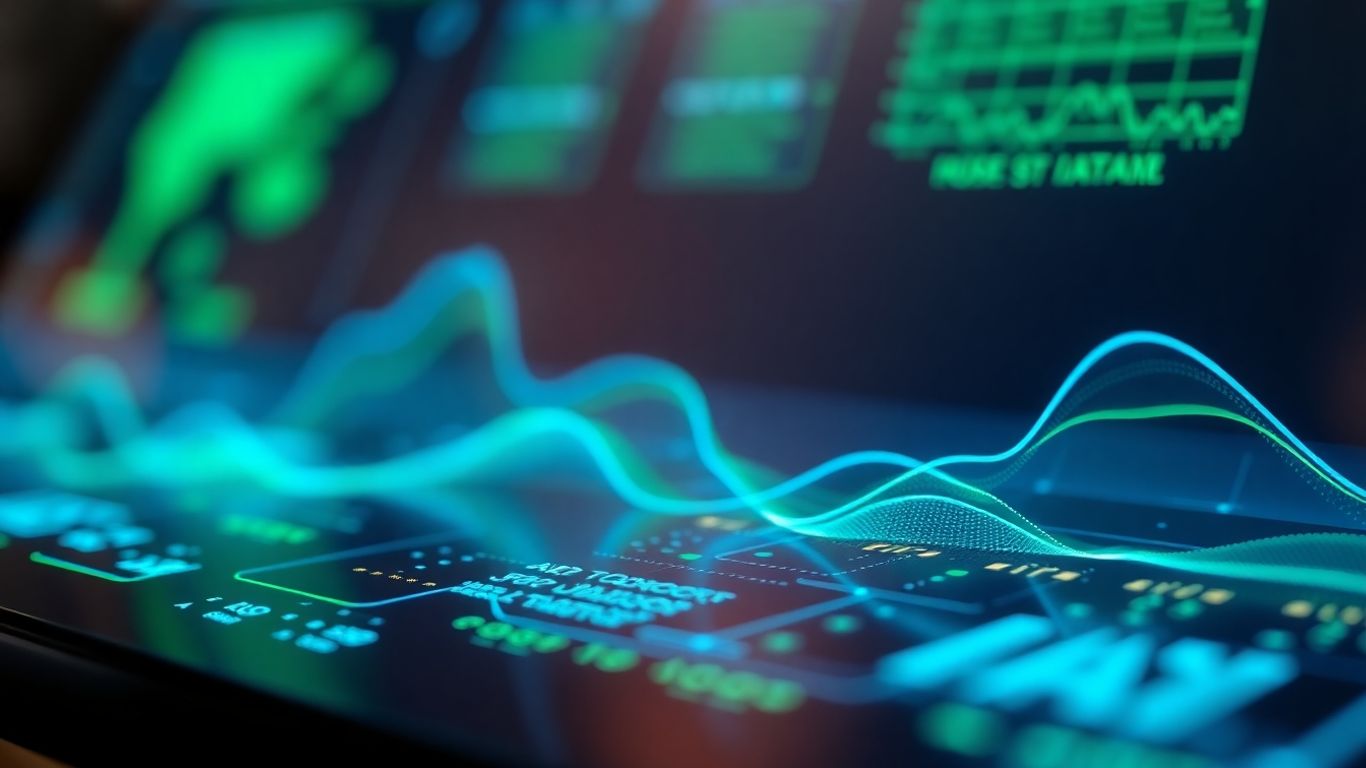 AI interface with dynamic data visualizations