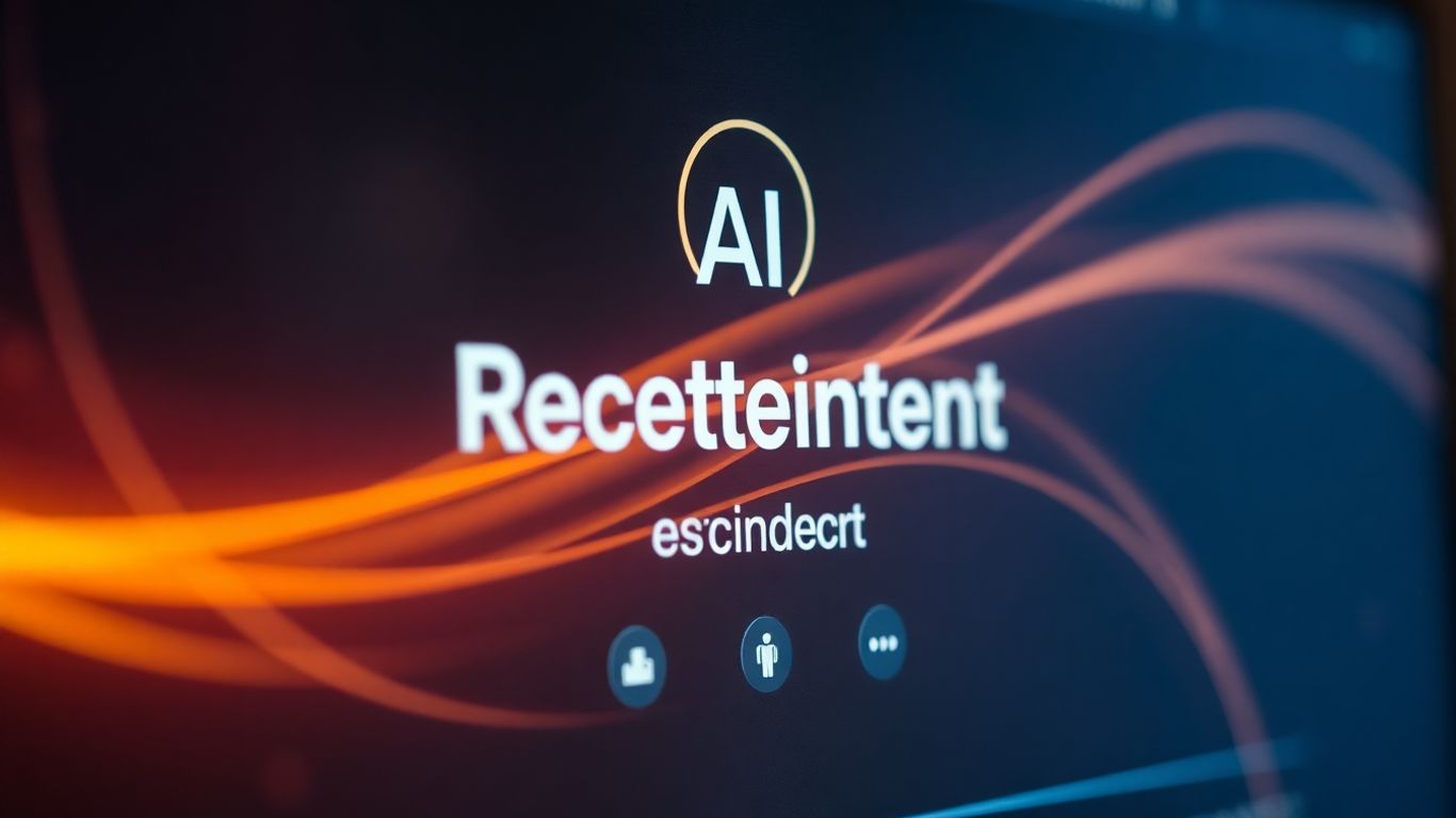 AI virtual receptionist interface with glowing lines