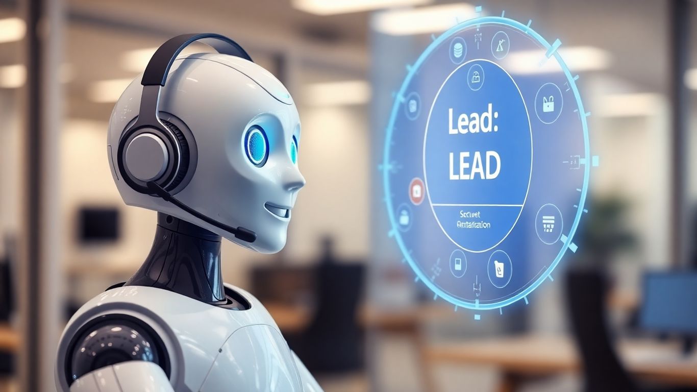 AI receptionist headset digital interface interaction
