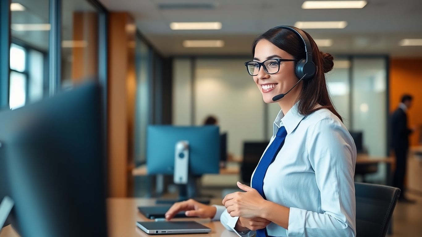 AI avatar connecting caller to live agent