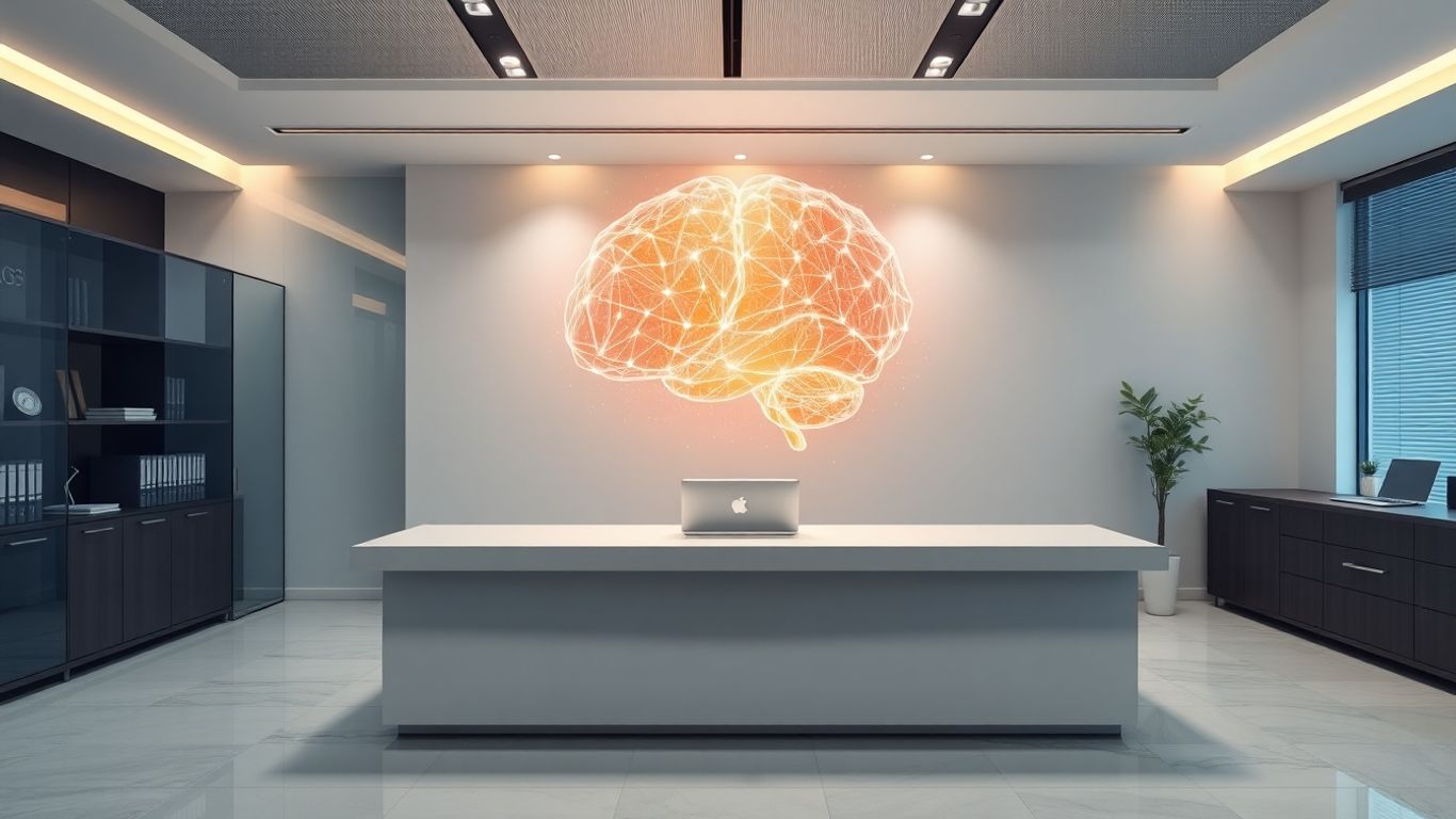 Modern law office with AI technology