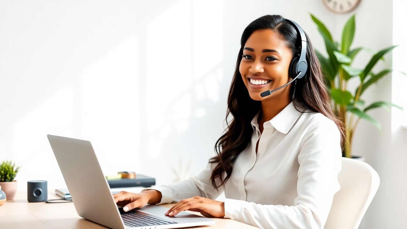 Virtual receptionist working from home