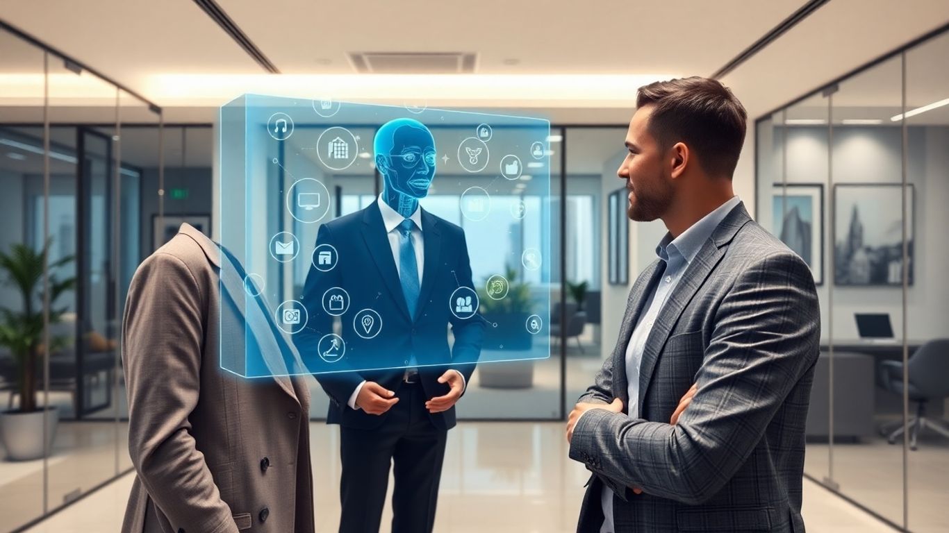 AI assistant interacting with real estate client