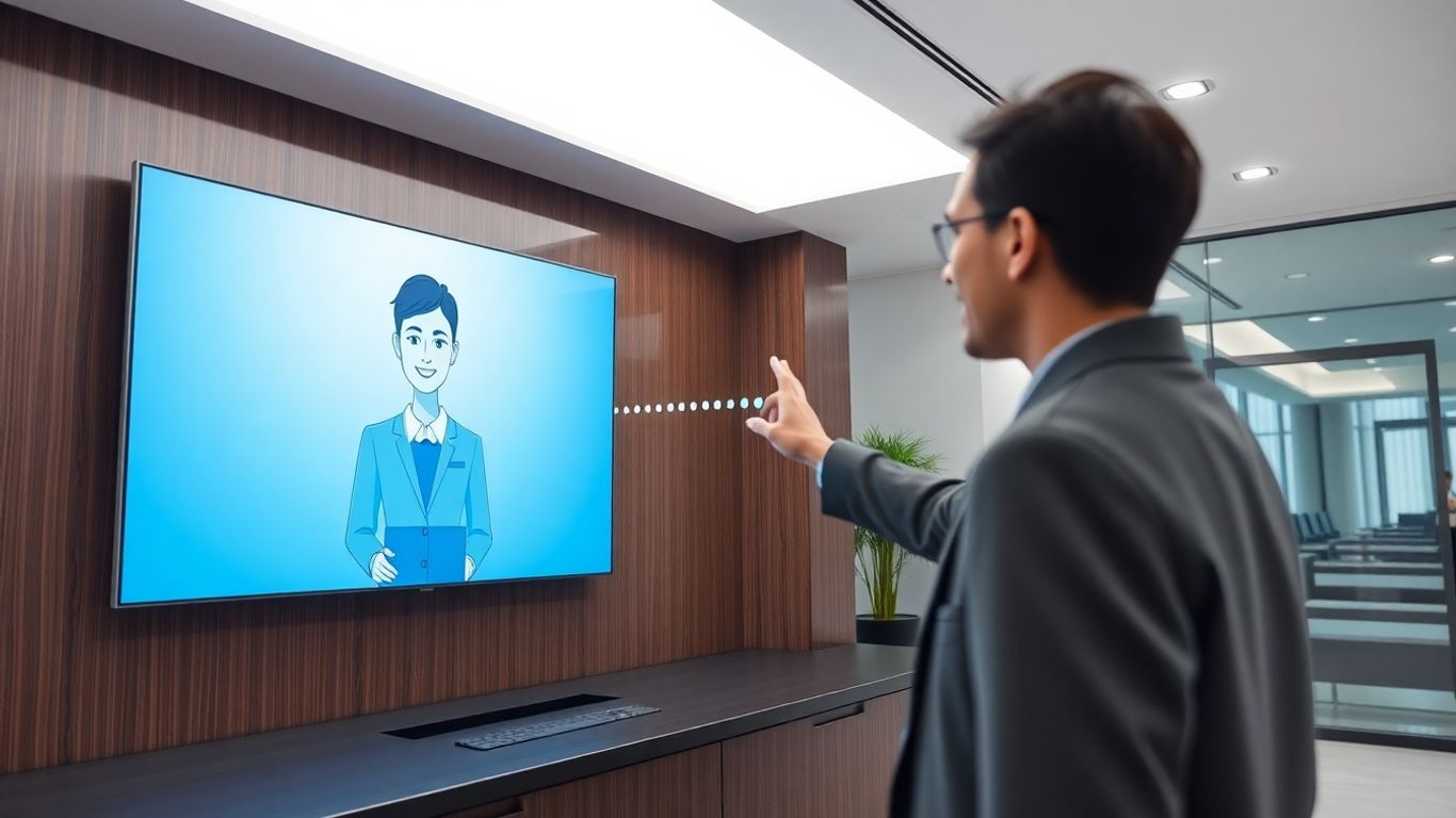 AI receptionist connecting a person with a live transfer.