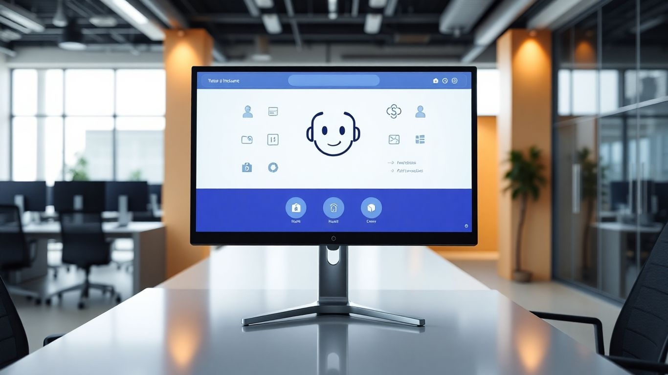 AI interface on a business monitor
