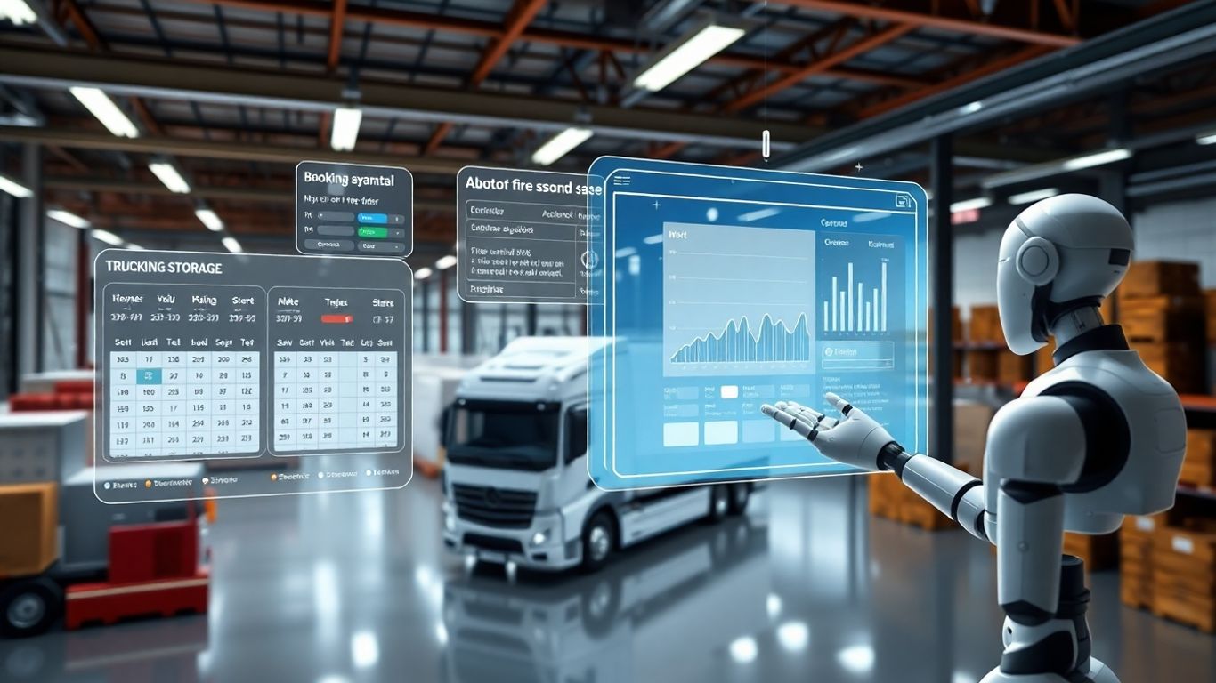 AI managing truck rentals and storage reservations