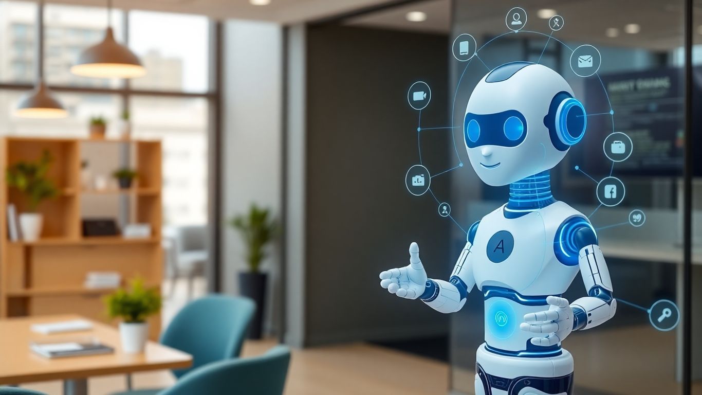 AI interface in a business setting
