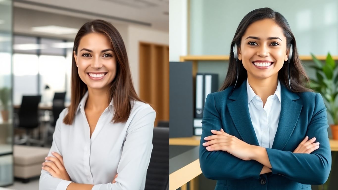 Virtual receptionist versus in-house staff comparison.