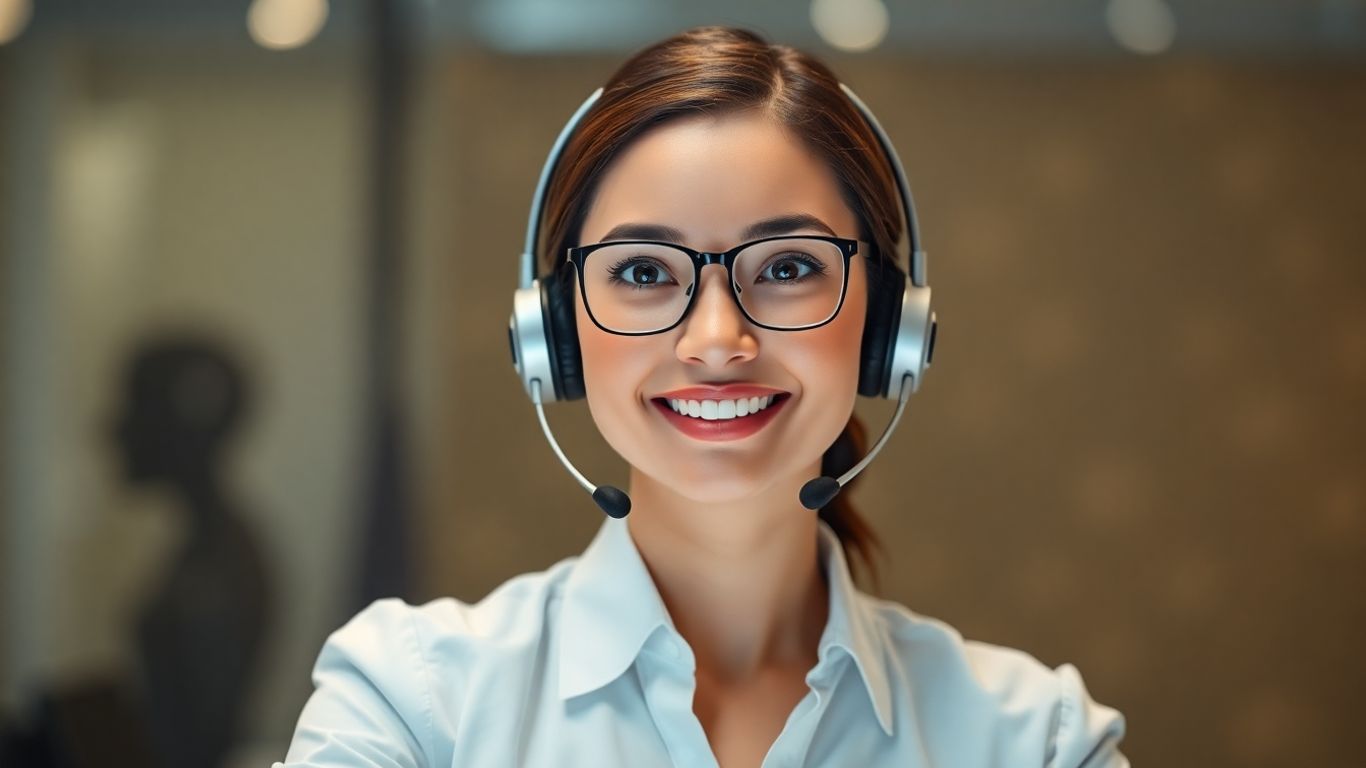 AI receptionist headset digital patterns communication