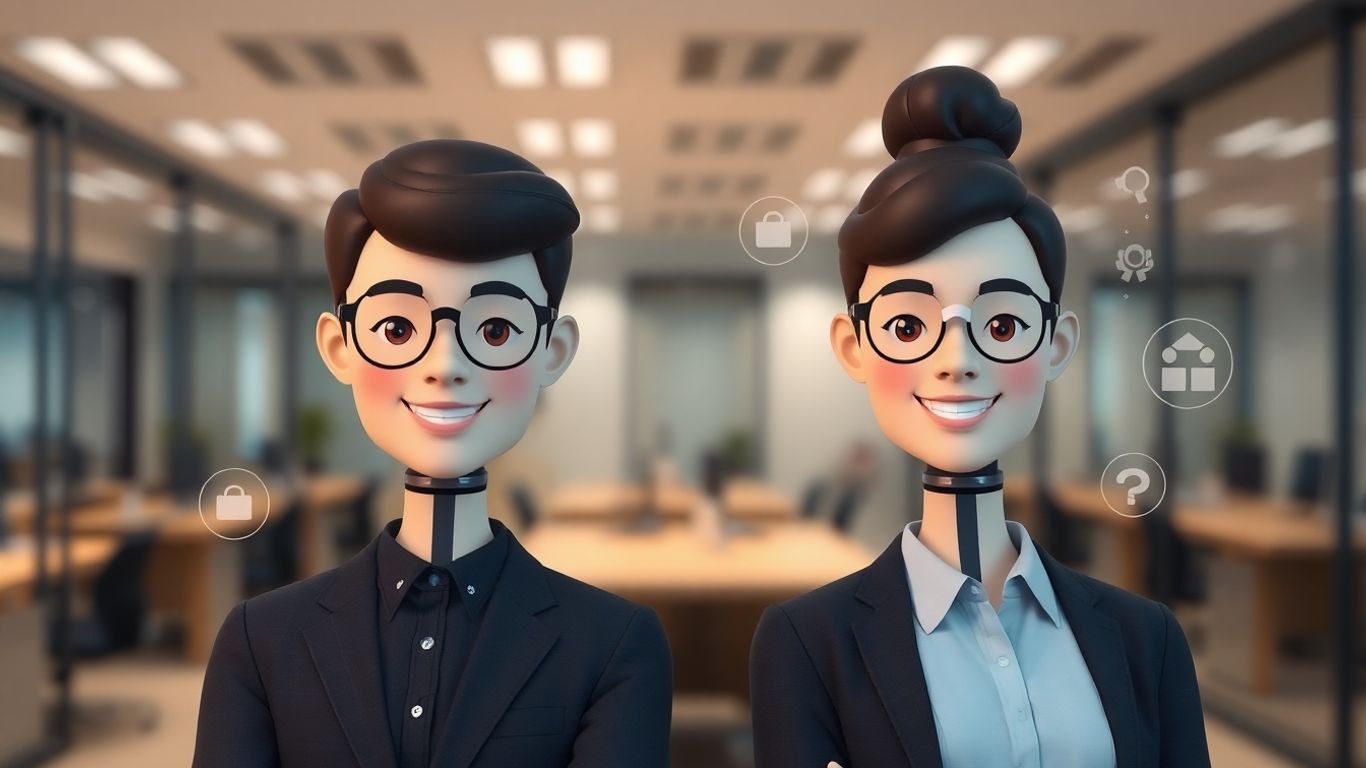 AI avatars for office management and reception.