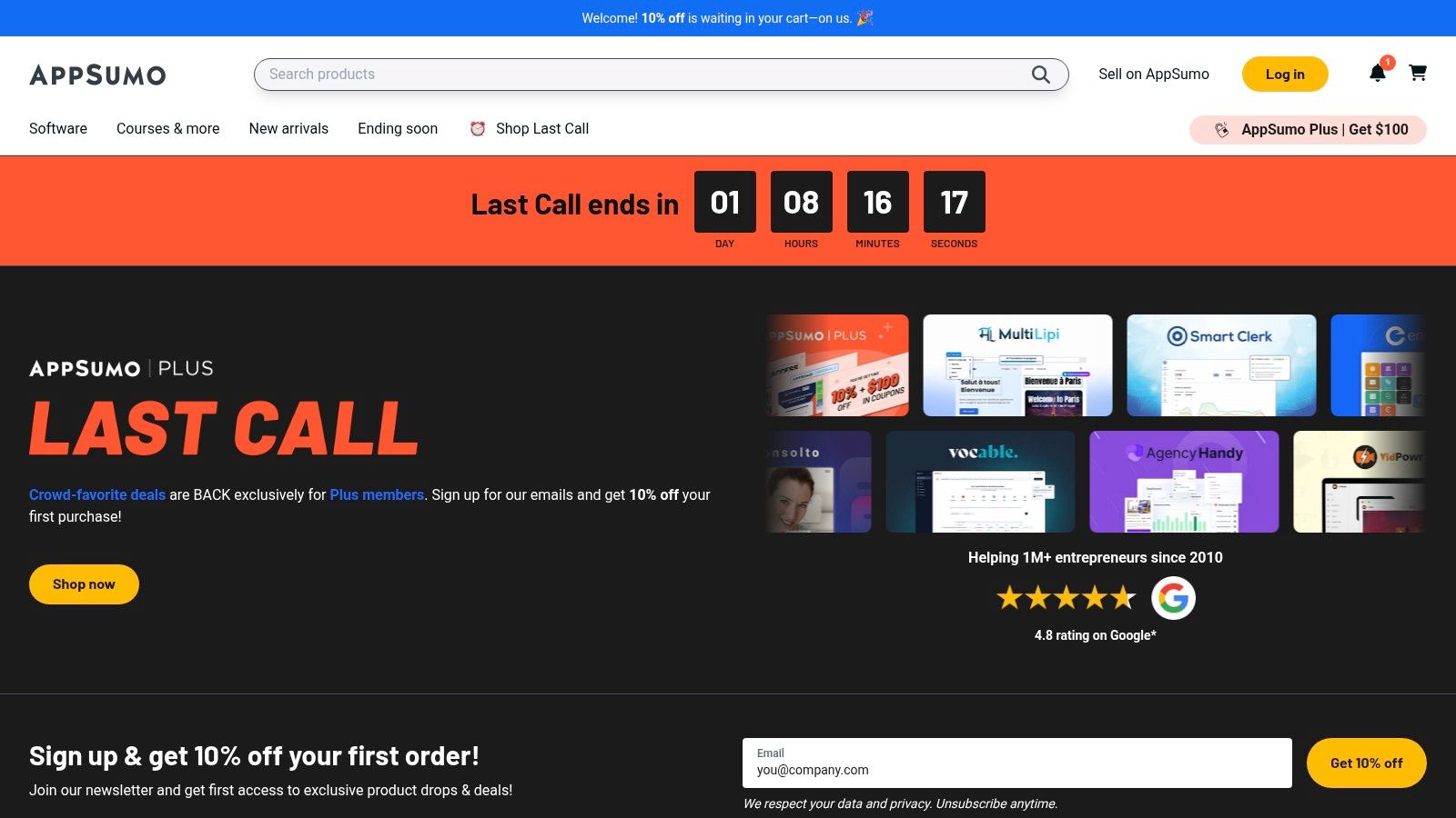 AppSumo (Marketing & Sales software deals)