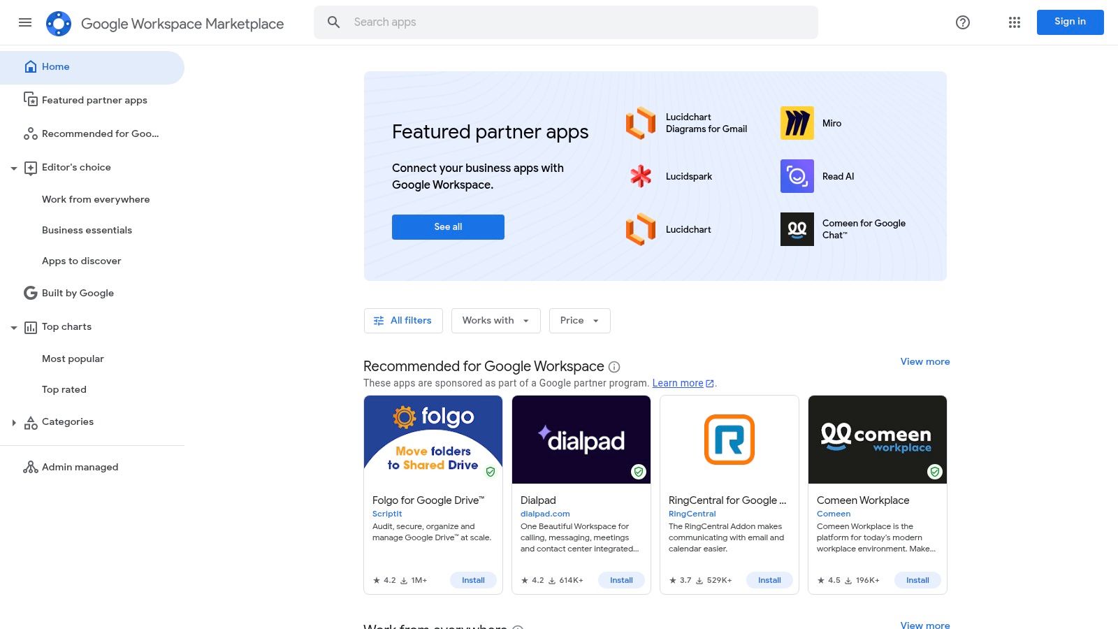 Google Workspace Marketplace