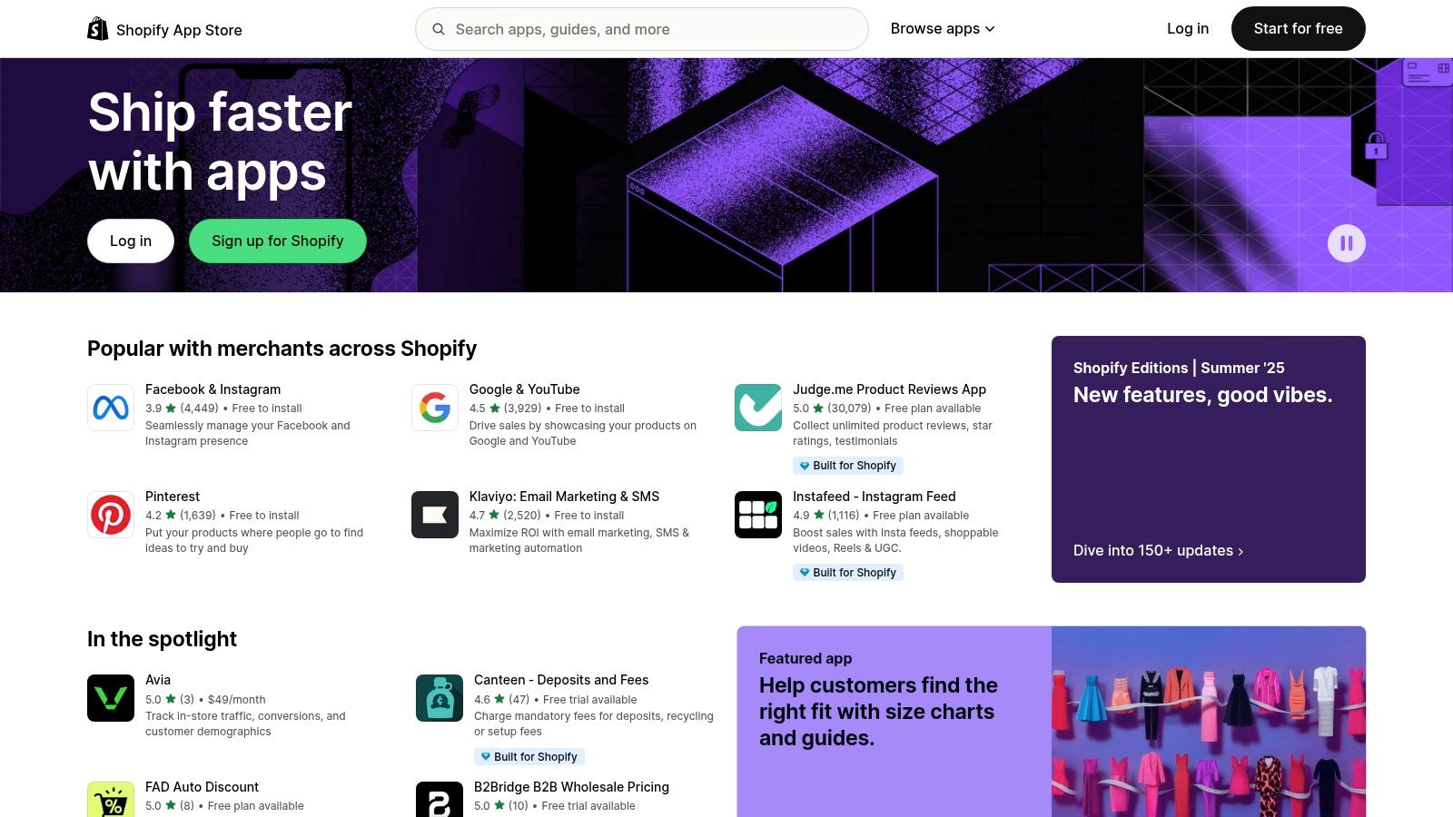 Shopify App Store (Automation category/apps)