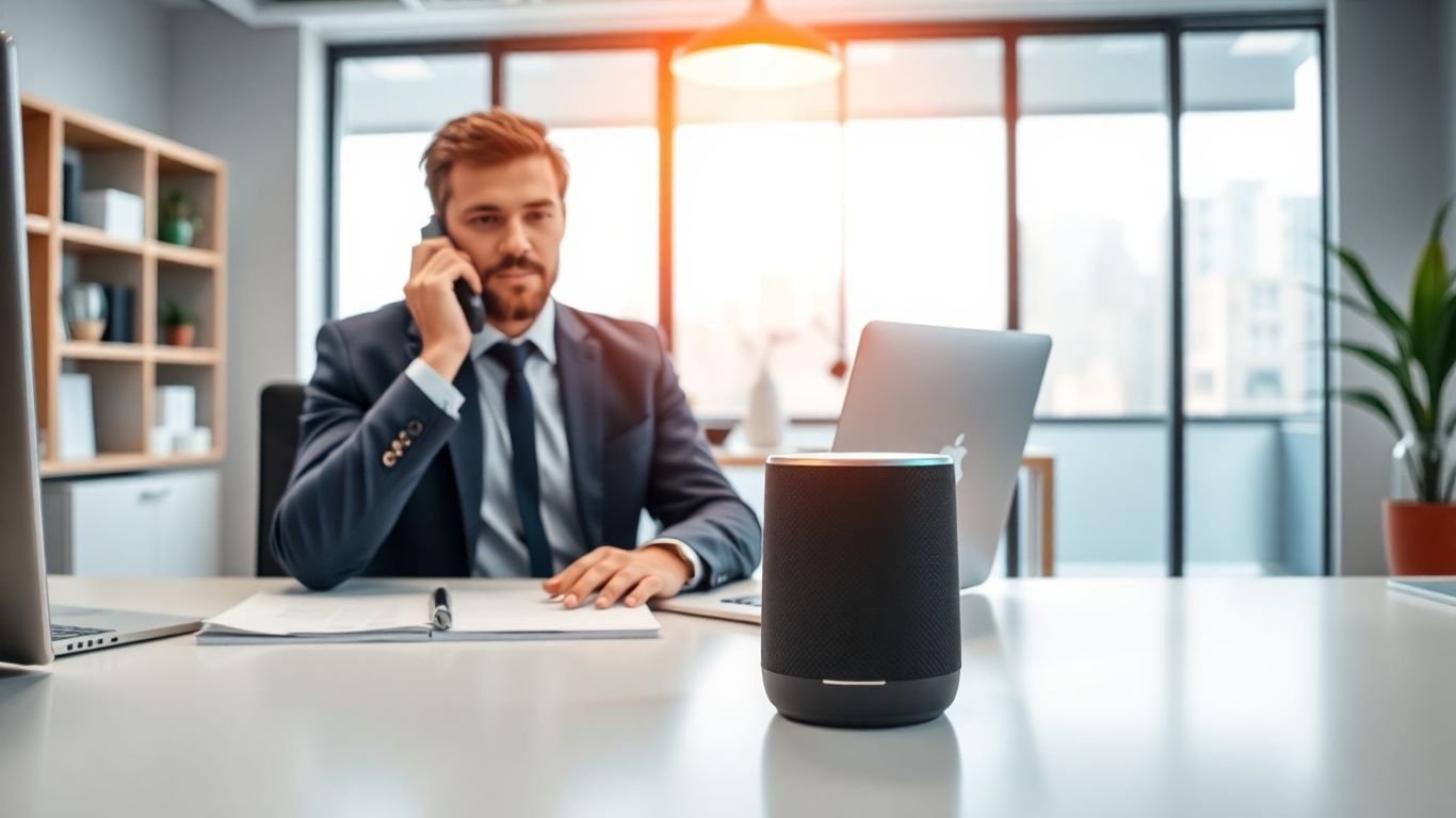 Property manager with phone and AI smart speaker together