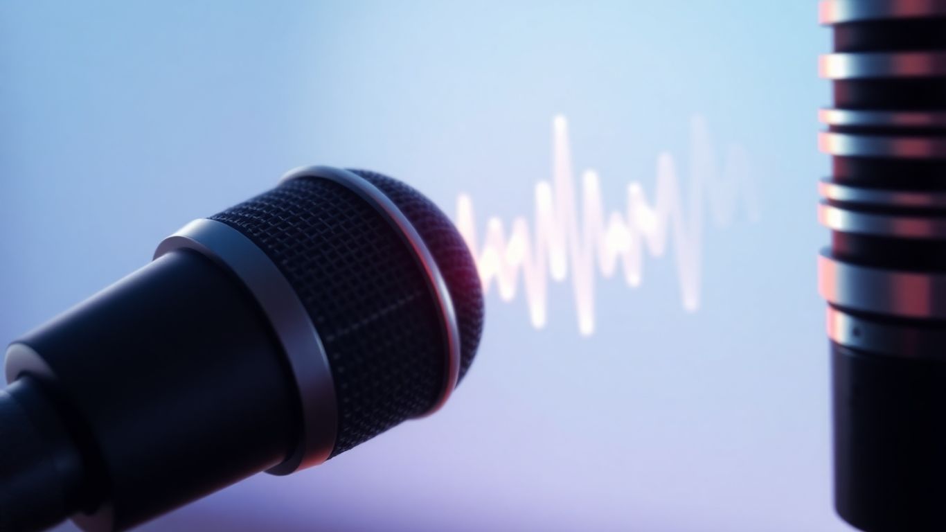 AI voice agent sound wave graphic