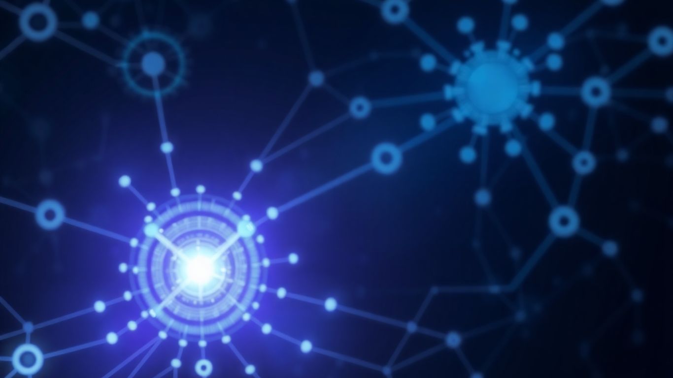 Branded AI agent interface with digital patterns