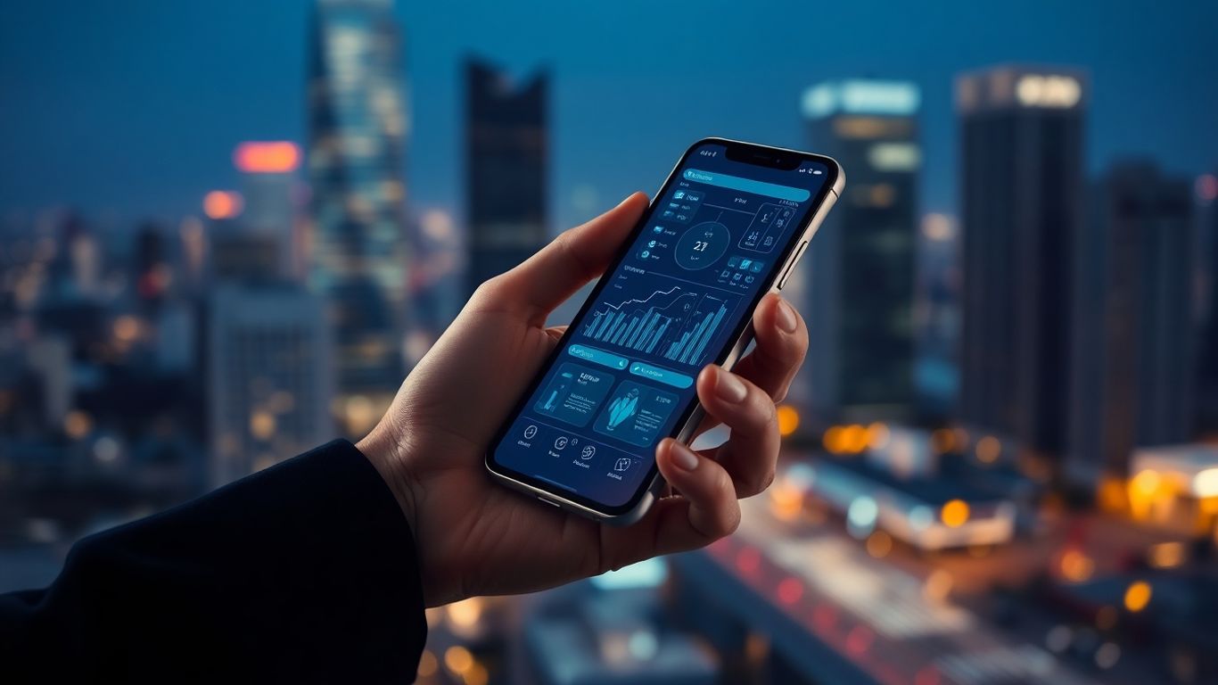 Person using white label voice AI software on phone.