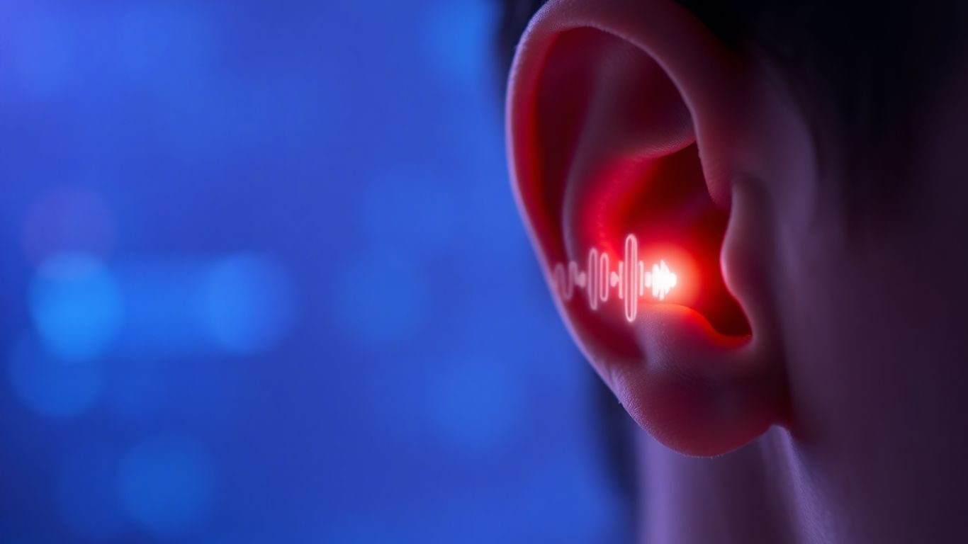 Voice AI soundwave emanating from ear