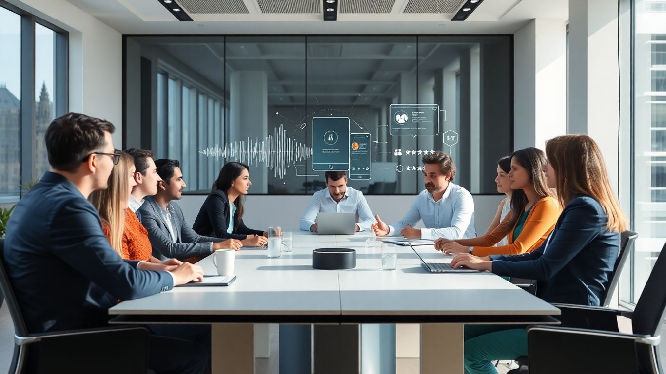 Agency team using white label voice AI.