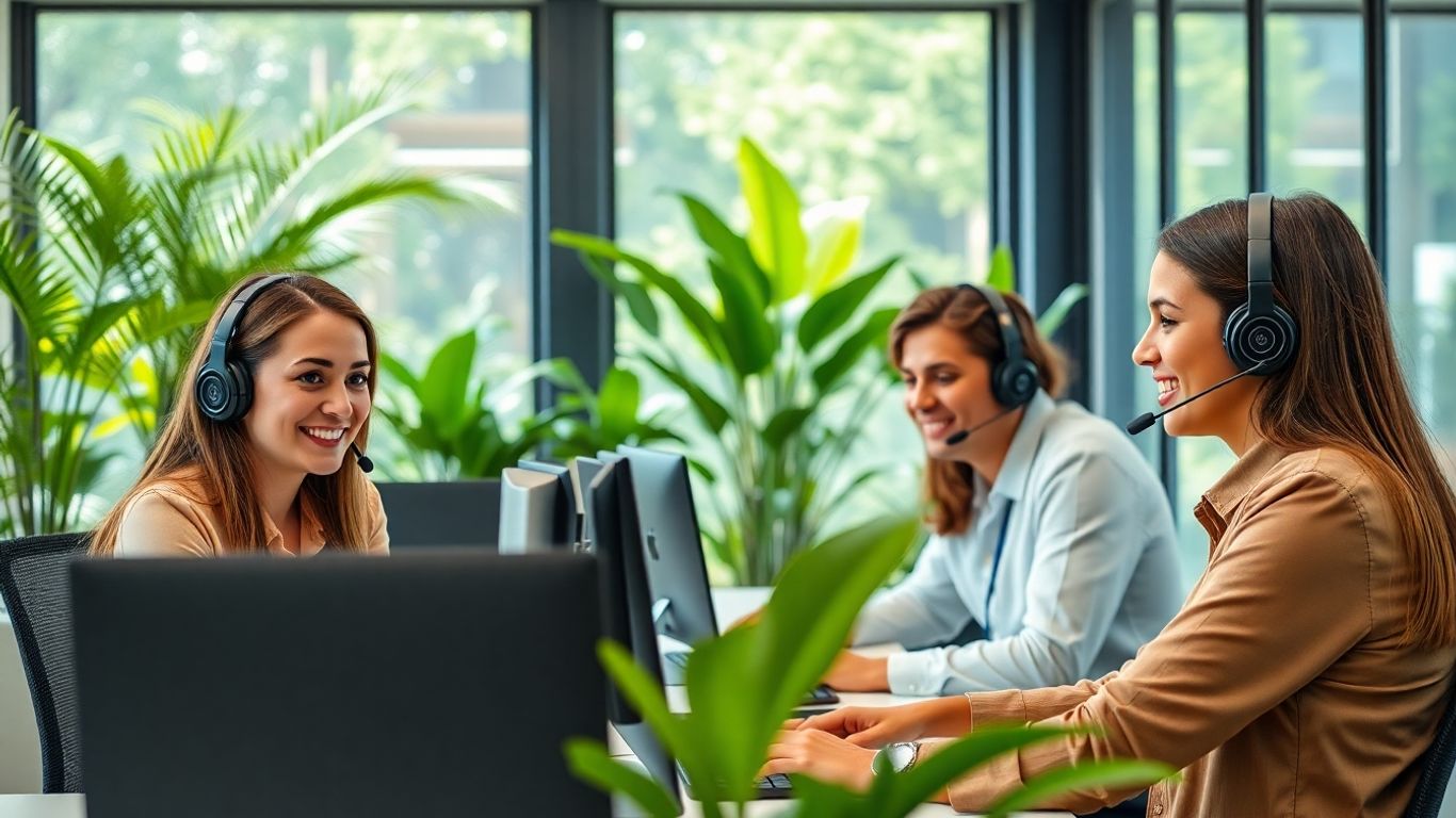 Guatemalan call center agents providing professional customer service