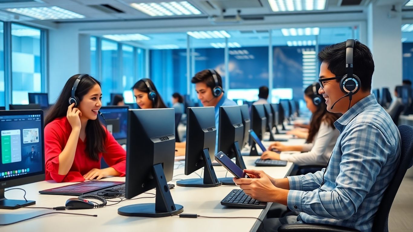 Philippine call center agents providing omnichannel support