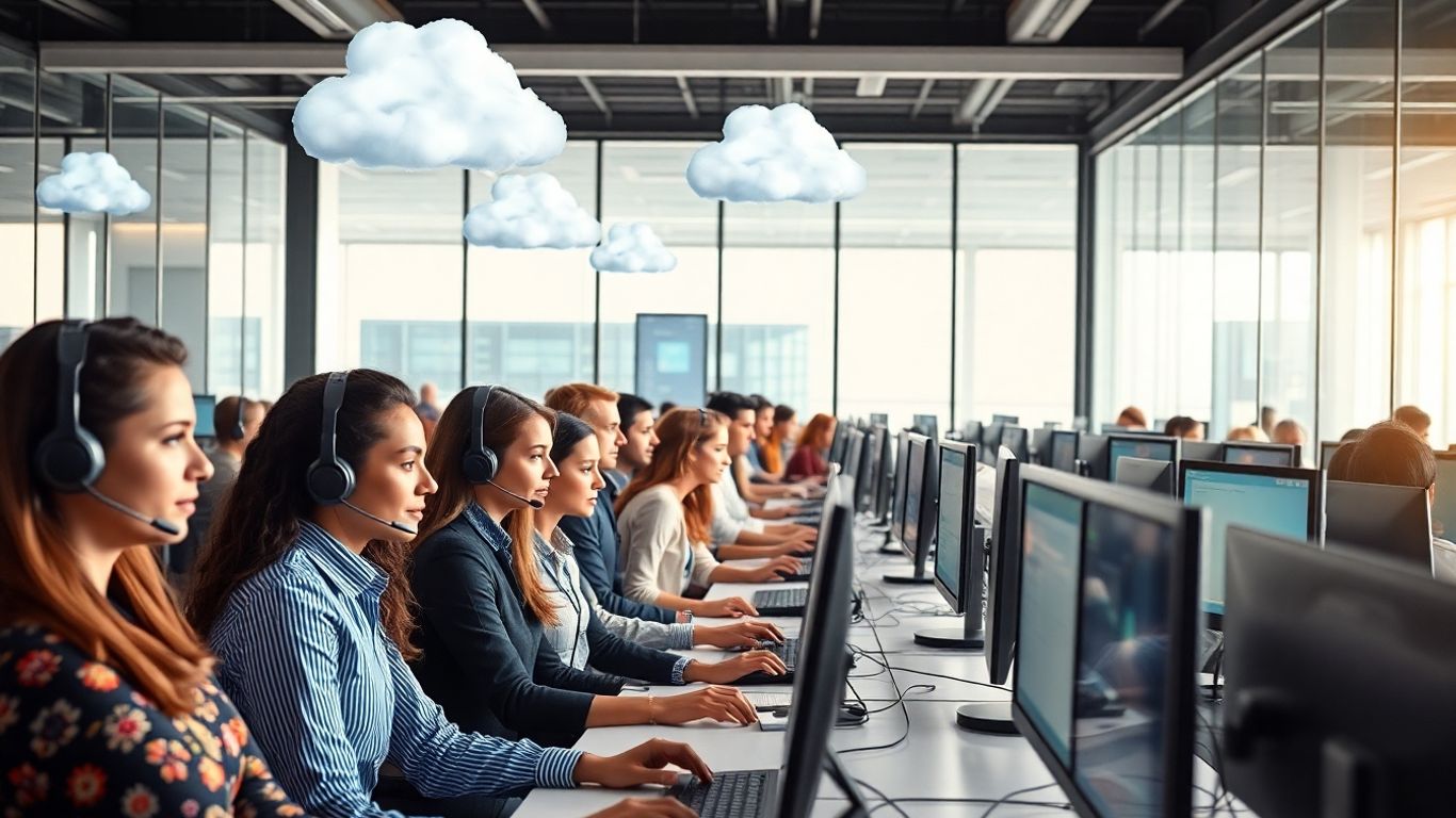 Modern call center agents using cloud-based technology