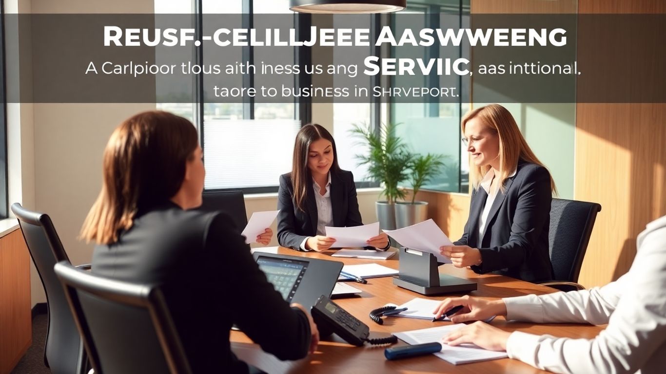 Business team with phone system discussing transparent pricing