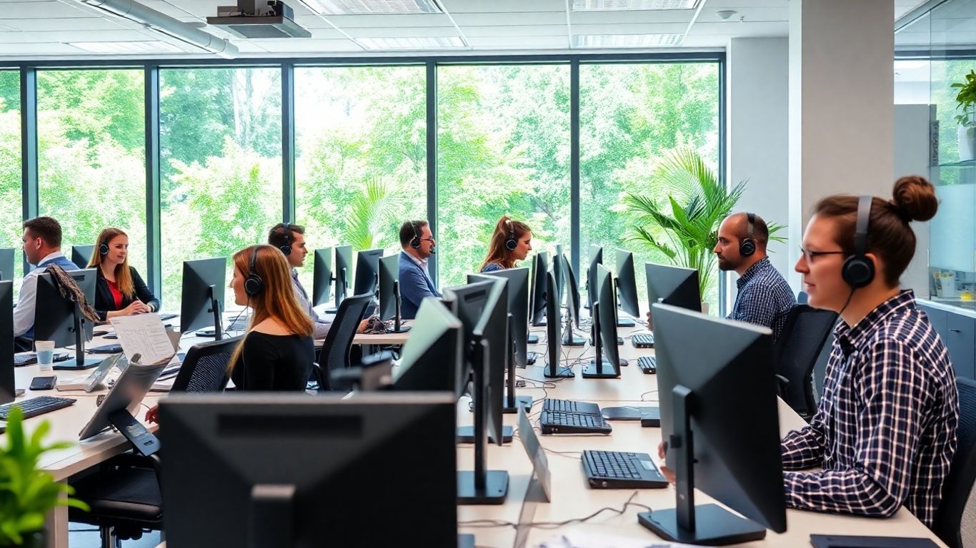 Montgomery office staff answering calls professionally