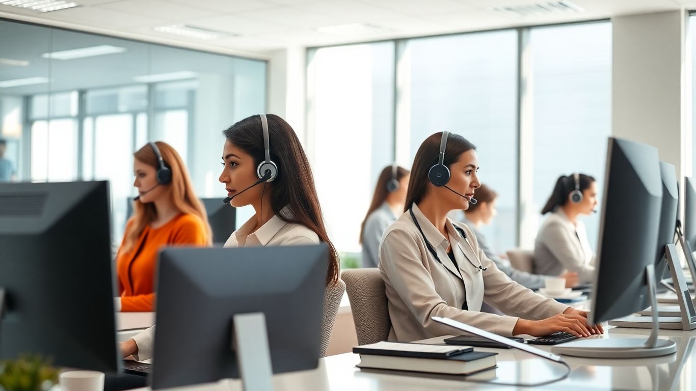 Receptionists working in secure New Orleans office