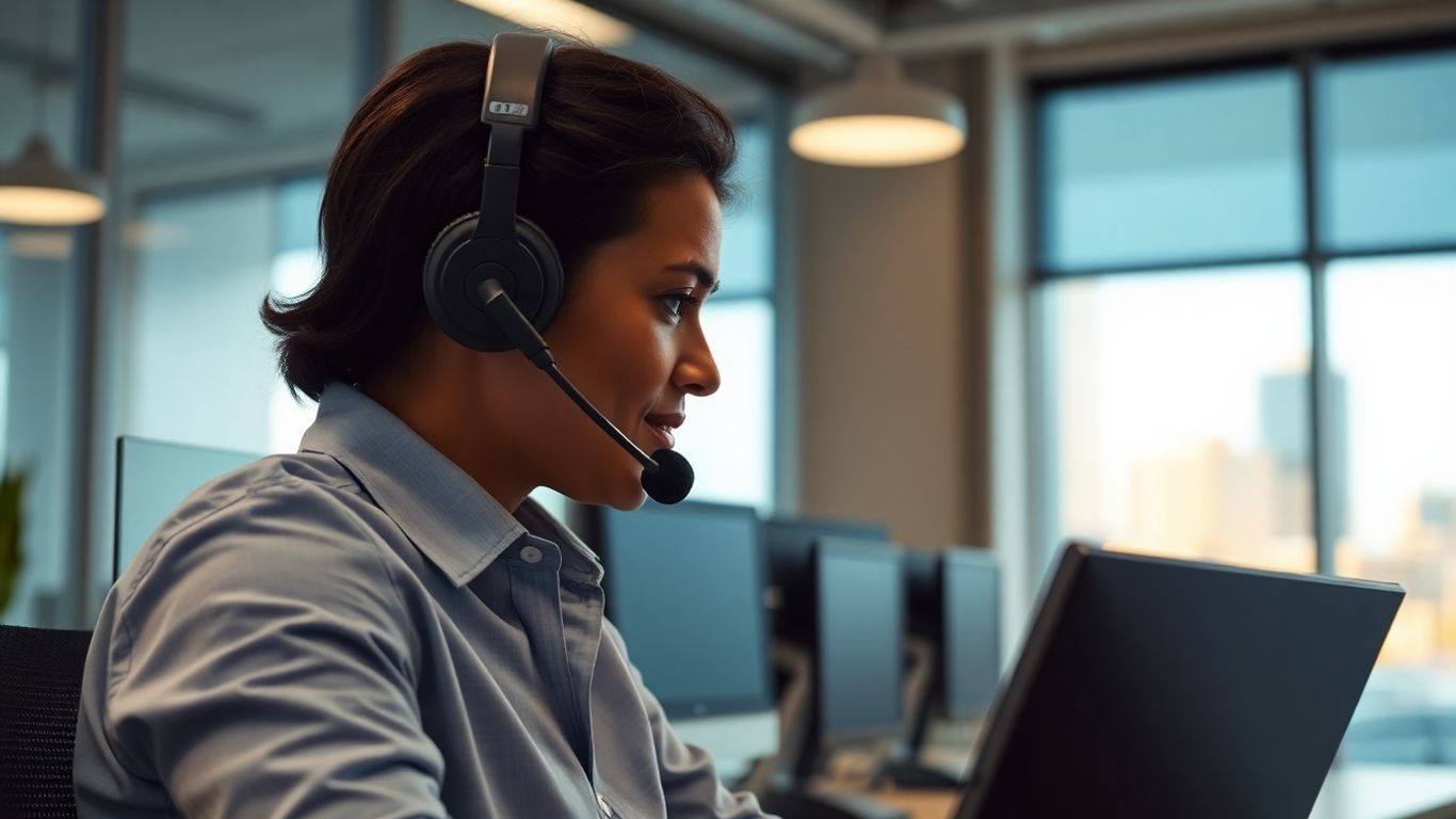 Memphis call center worker handling digital customer messages