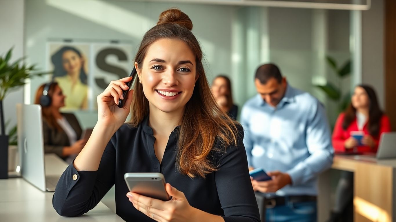 Receptionist answering call for local Plano businesses