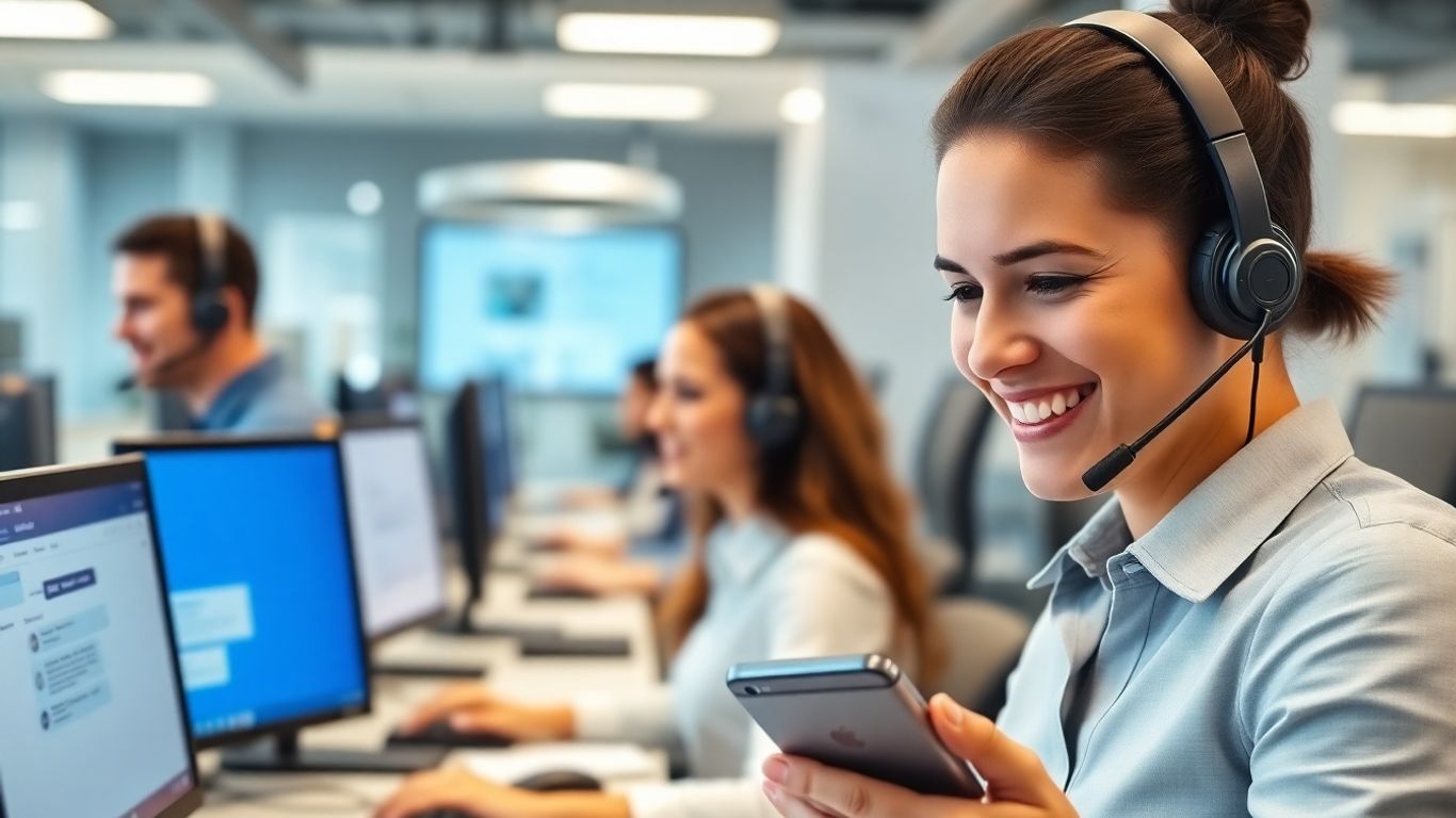 Business answering service with agents and messaging technology