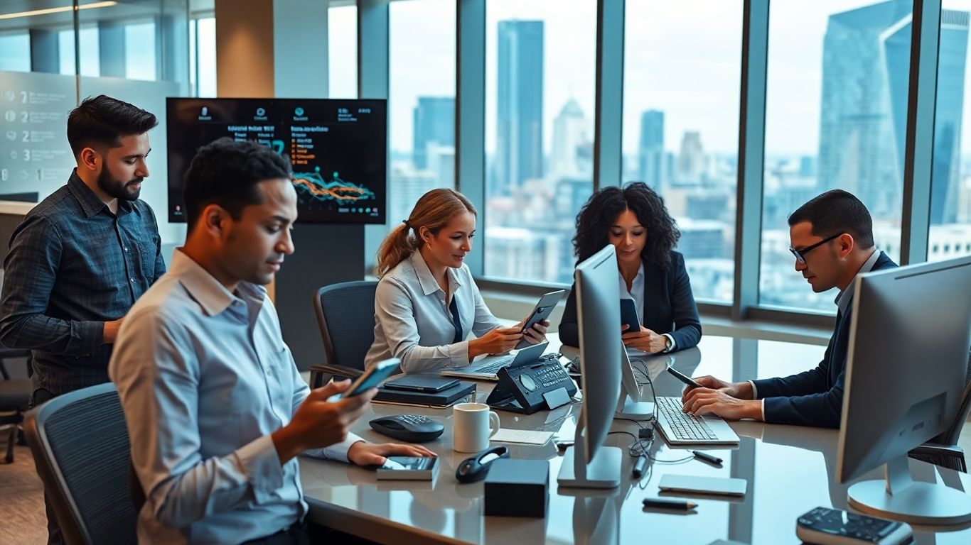 Dallas office professionals using AI voicemail technology