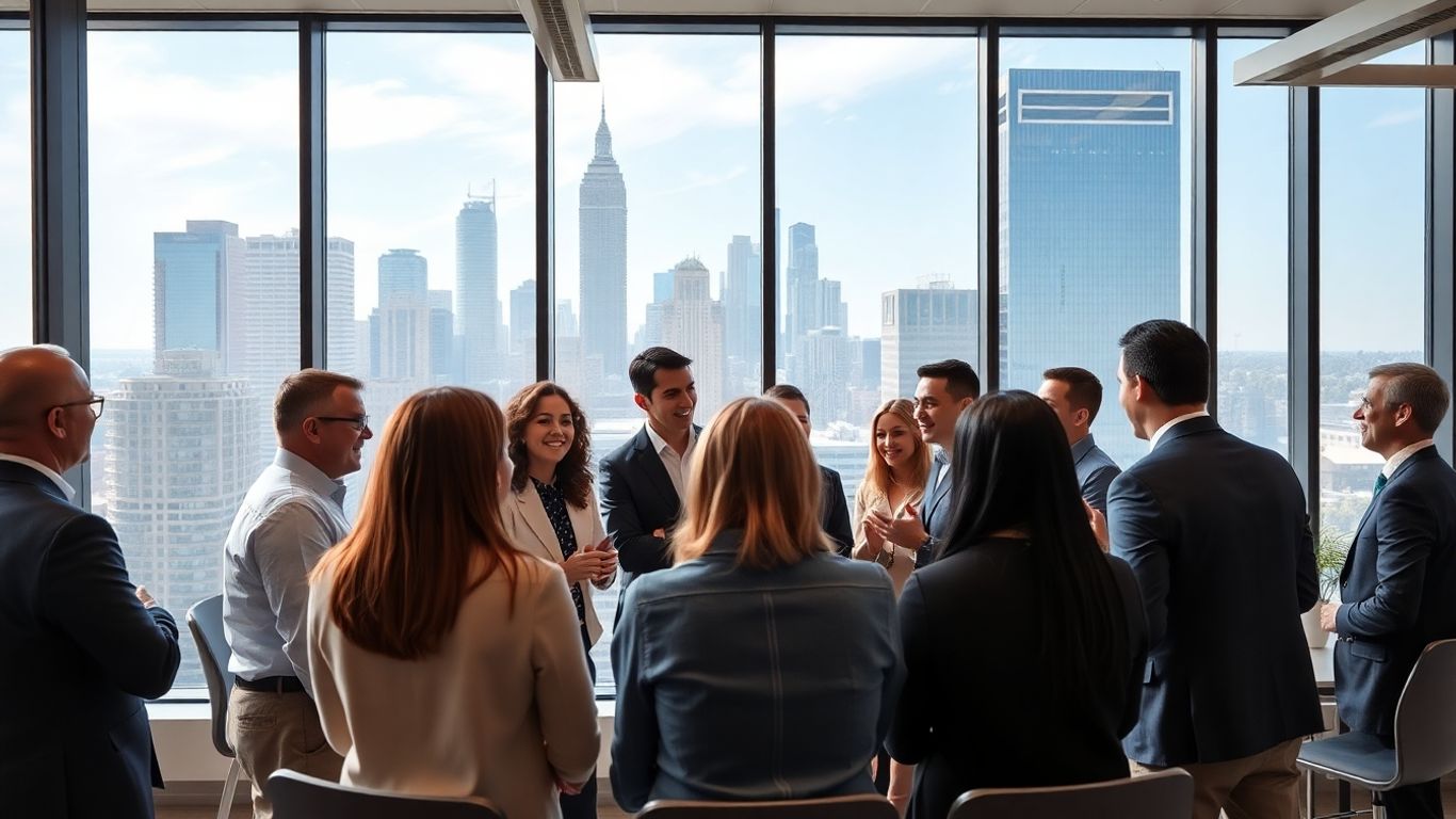 Business team meeting in Los Angeles office