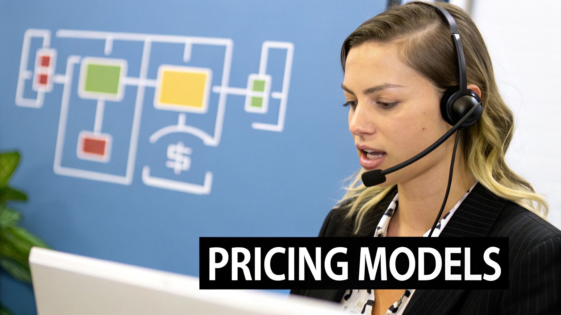 A person pointing at a whiteboard with charts and graphs, explaining cost factors to a colleague.