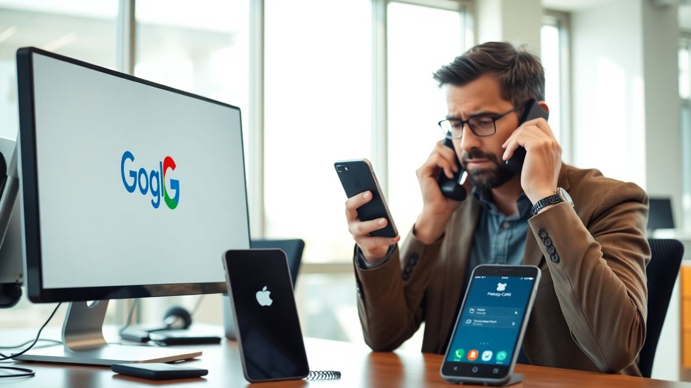Business owner concerned about suspicious phone call