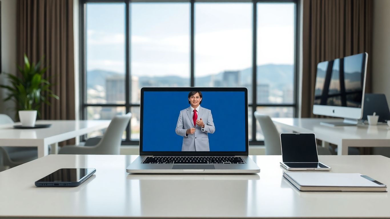 Virtual receptionist integrates with modern business tools in office