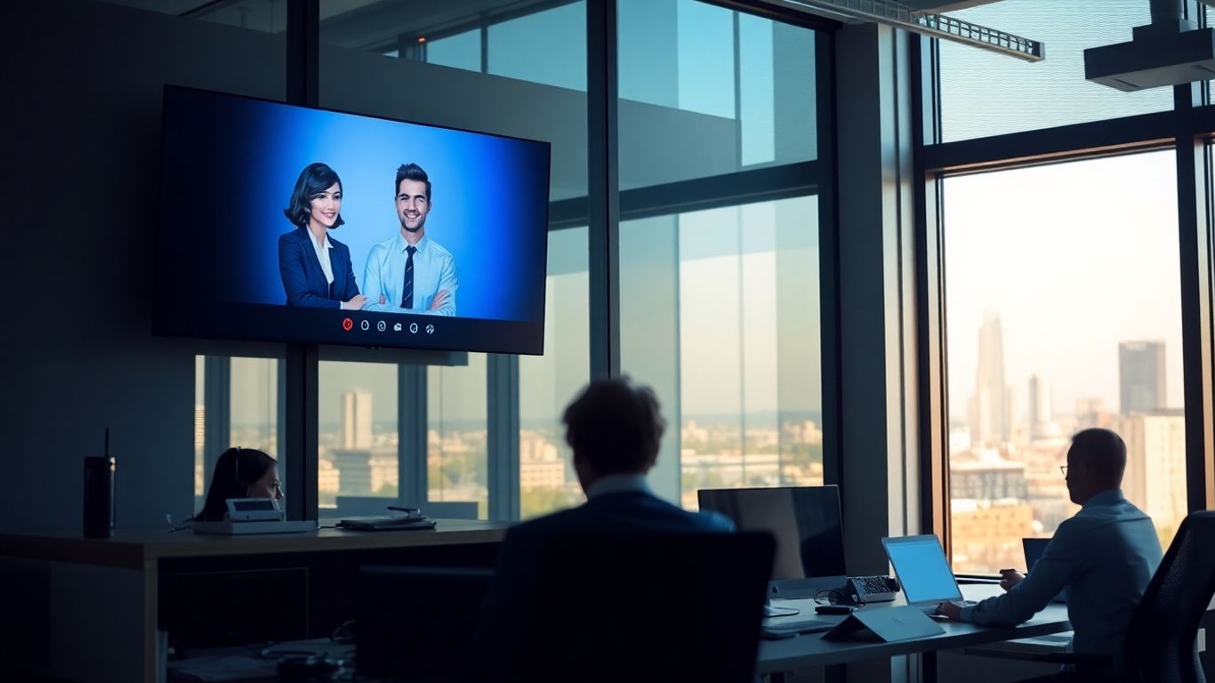 Virtual receptionist assisting Birmingham business professional at office